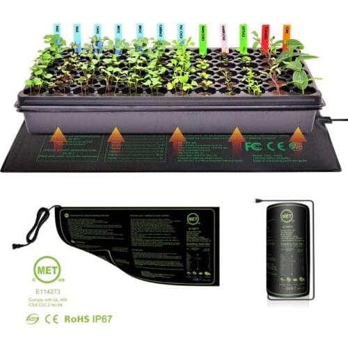 Waterproof Vegetable Fruit Seeding Heat Mat Hydroponic Heating Pad Seed Germination Plant Propagation Mat 121x52cm 110v/220v