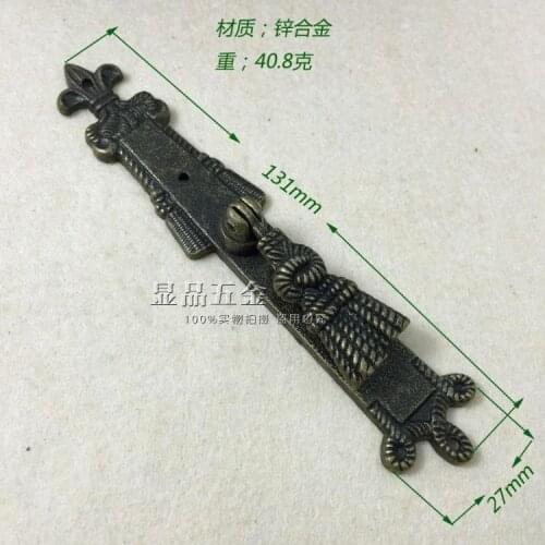L131mmW27mm High-grade fine handle Antique bronze green handle Muhe gift box drawer handle Hardware Accessories wholesale