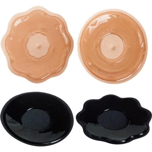 1Pair New Nipple Cover Swimsuit Adhesive Stickers Waterproof Breathable Women Wedding Dress Bikini Sexy Prevent Allergy Pasties