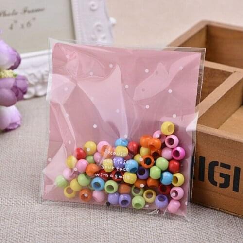 New Polka-dot Biscuit Bag Pink Blue Dot West Point Ziplock Bag Snack Baking Food Bag Handmade Soap Packaging Gift