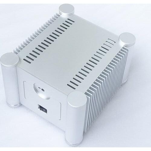 RD2013 Full Aluminium Rounded Enclosure Mini Amplifier Case Power Amp Chassis DIY Box