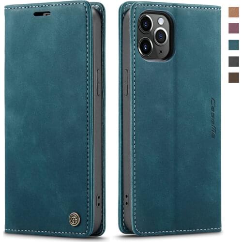 Shockproof Case Leather Flip Cover for Apple iPhone 12 Pro Max 2020 Luxury Case Wallet Card Slot Coque iPhone12 Mini 12Pro Case