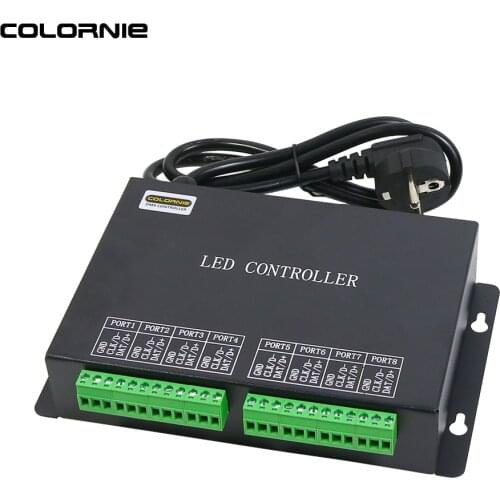 WS2812b RGB LED Controller 8192 Pixels Led Pixel Controller Programmable LED Strip Controller Controlador LED