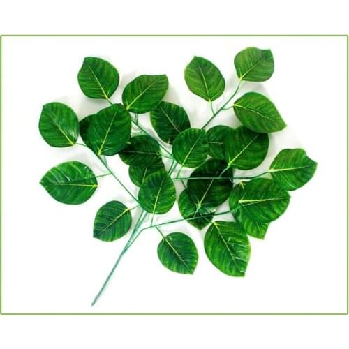 High quality 1 Bouquet Maple leaves Autumn Decoration Artificial Plants Green Leaves Garden Home Decor Artificial Grass Plant