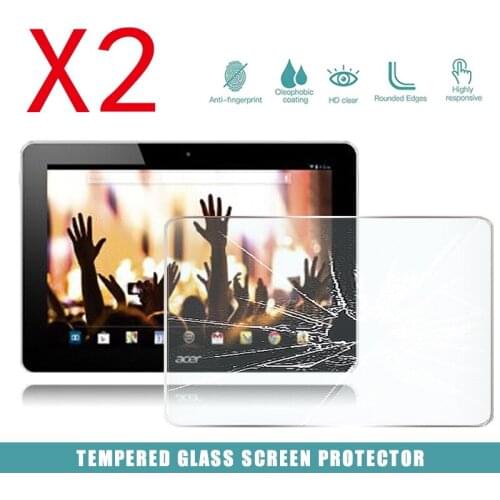2Pcs Tablet Tempered Glass Screen Protector Cover for Acer Iconia A3-A10 10.1"Tablet HD Eye Protection Tempered Film