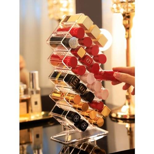 16 Grids Acrylic Makeup Organizer Storage Box Cosmetic Lipstick Jewelry Box Case Holder Display Stand Make Up Organizer