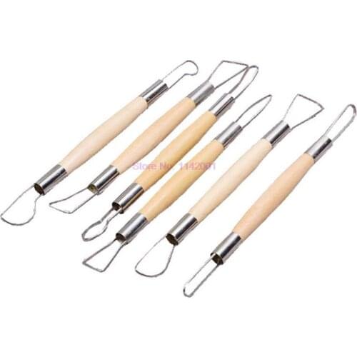 200set 6pcs/set Art Craft Clay Sculpting Tools Pottery Carving Set Sculpture Polymer Shapers Ceramic Making Modeling Clay Tool
