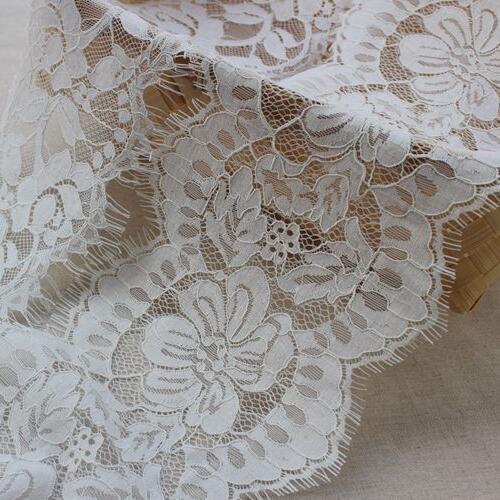 3m/lot white /black car bone eyelash lace trim skirt clothing wedding patchwork sewing trimming X385