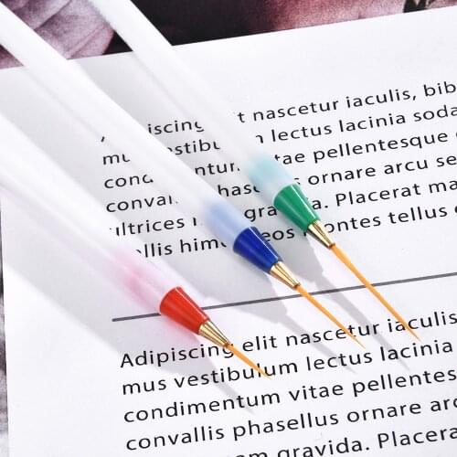3Pcs/Set DIY Creative Craft Nail Art Pen Nail Art Brushes For Manicure Gel White Handle Soft Head Drawing Dotting Stripe Pattern