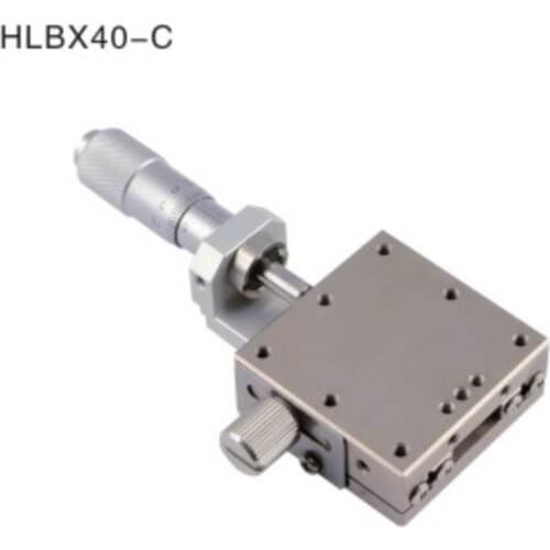 40*40mm 1.57inch X Axis Trimming Platform Linear Stage Table Sliding Table Manual Displacement Platform Accuracy 0.005mm