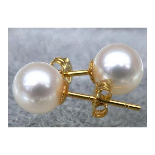 8-8.5mm OR 9-9.5mm AAA+ Akoya Natural White Pearl Earring