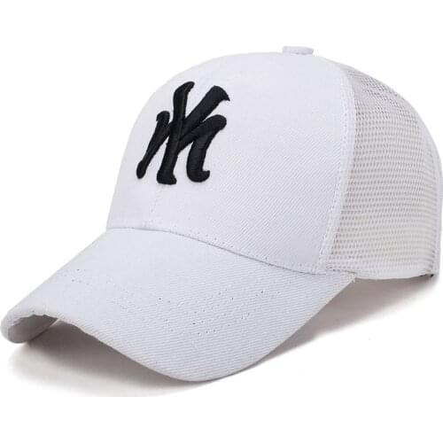 Spring Summer Unisex Baseball Caps Letter Mesh Cap Fashion Solid Embroidery Adjustable Hat Women Men Cotton Casual Hats