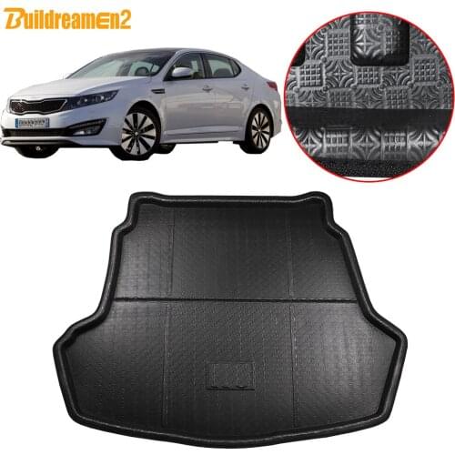 Buildreamen2 For Kia K5 Optima Sedan Car Tail Tray Boot Liner Trunk Mat Floor Luggage Cargo Carpet Pad Styling 2016 2017 2018