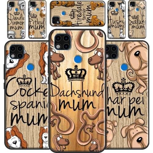 Poodle Husky Sharpei Yorkie Mum Dog Phone Case For Xiaomi Redmi Note 10 Pro Note 7 8 8T 9S 9A 9C 9T K40 7A 8A Note 9 Pro Cover