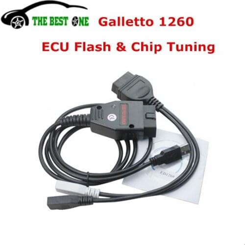 Lowest Price Good Quality Galletto 1260 ECU Chip Tuning Interface Galletto 1260 EOBD/EOBDII/OBD2 ECU Flasher Fast Shipping