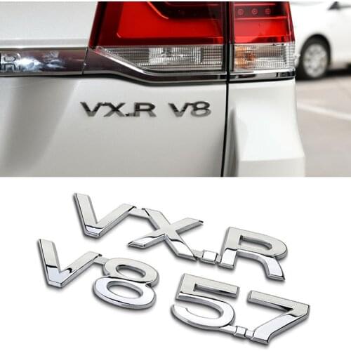 BLACK EDITION WHITE EDITION VXS VXR V8 5.7 For Toyota Land Cruiser FJ120 LC200 Fender Side Trunk Emblem Badge Sticker 08-19