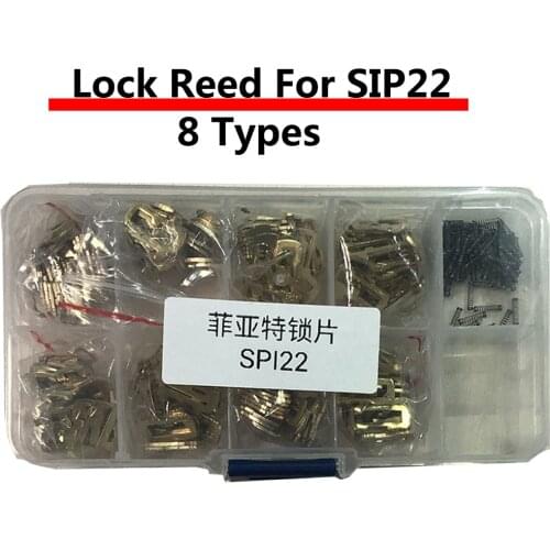 Brass Material SIP22 Car Lock Plate Repair Kit Accessories Car Lock Reed For Fiat 8 Types Each 20pcs With Some Spring