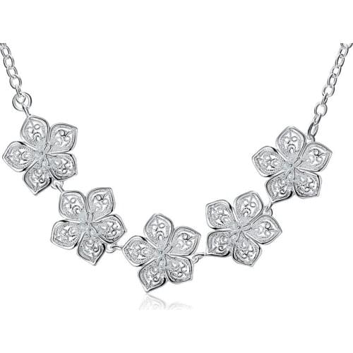 Cute Style Silver Plated Necklace For Women Christmas Gift Low Price Classical Jewelry
