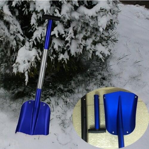 Multifunctional Snowing Shovel Ski Snowboard Foldable Outdoor Camping Snow Shove Aluminum Snow Shovel Iron Handle Snow Tools