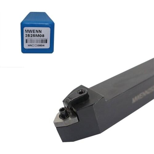 MWENN2525M08 Index External Lathe Turning Tool Holder 50DEGREE Cutting Edged Angle Solid Carbide CNC Turning Tools
