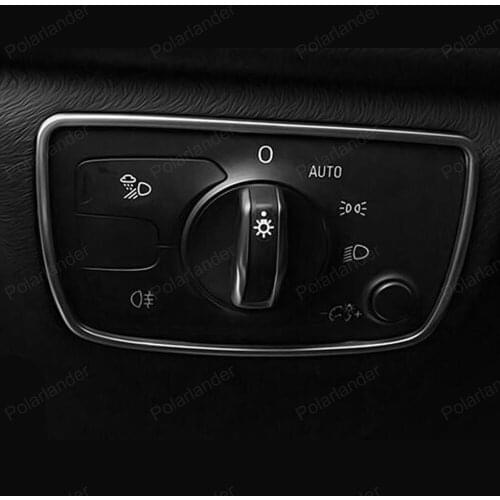 Car Headlight Knob Cover Head lamp Adjustment switch Sticker trim For A/udi A6L auto Accessories