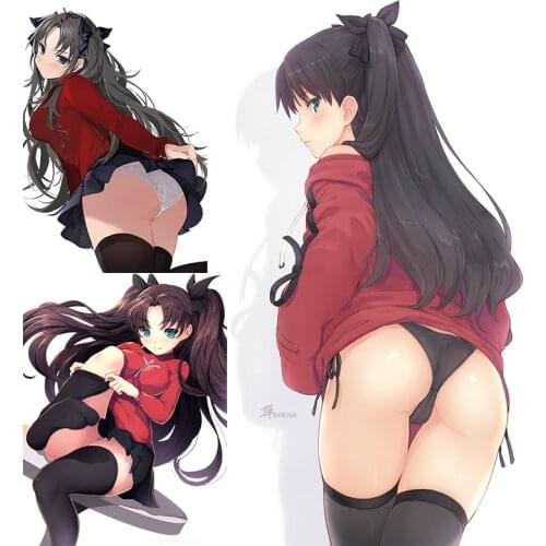 Fate Stay Night Tohsaka Rin Waifu Anime Girl for Saab Sticker Sexy Stickers Computer Notebook Accessories Waterproof Car Sticker