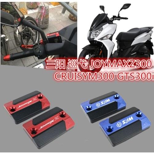5 Color New For SYM CRUISYM 300 CRUISYM300 GTS300 GTS 300i JOYMAX Z300 CNC Aluminum Front Brake Fluid Reservoir Tank Cover Cap
