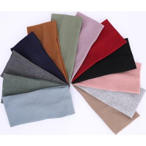 Unisex Outdoor Sports and Indoor Exercise Wide Knitted Headband - Athletic Performance Stretch/Hairband for Gym and Yoga G99D