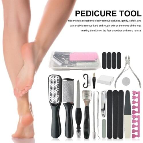 Professional Pedicure Tool Foot Care Tool For Feet Heels Toe Cuticle Kit Set Dead Hard Skin Callus Remover Scraper Beauty