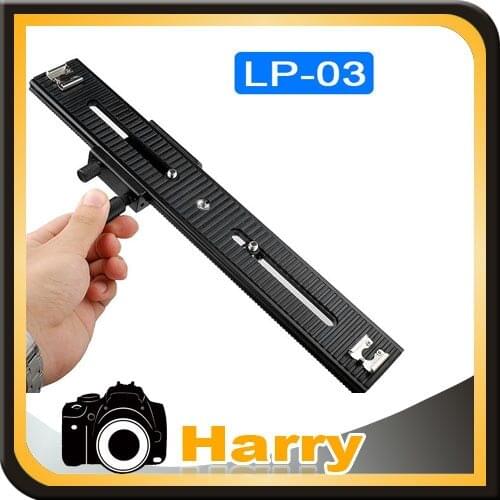 LP-03 250mm Movable Range 2 Way Macro Focusing Rail Slider 1/4" Screw