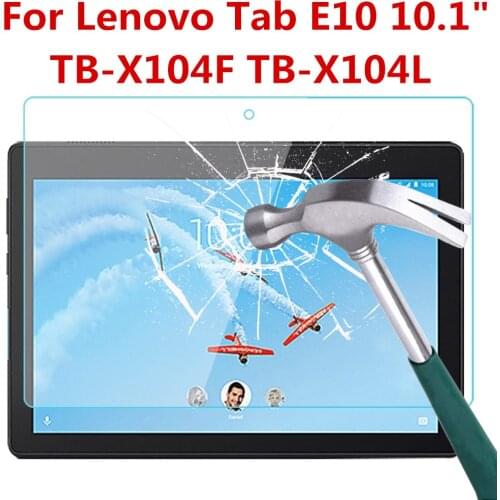 9H Tempered Glass Screen Protector For Lenovo Tab E10 TB-X104F X104L 10.1 Inch Anti Scratch Bubble Free HD Clear Protective Film