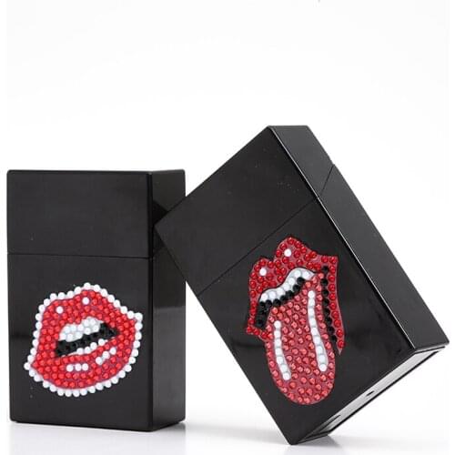 DIY Special Diamond Painting Cigarette Case Jewelry Box Rhinestone Embroidery Crystal Bead Organizer Storage Case Card Container