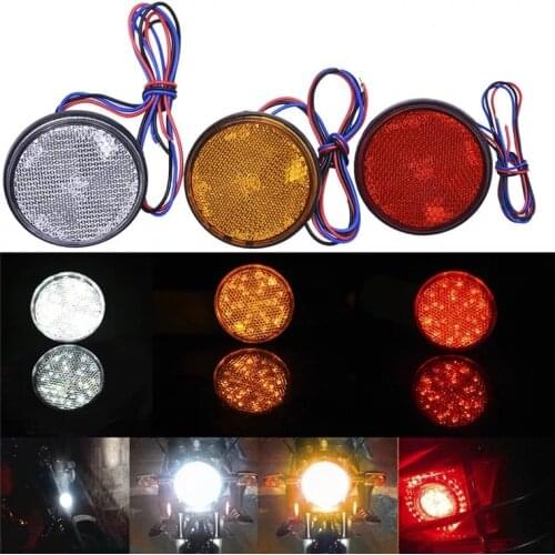1PCS 24LED Motorcycle LED Brake Light Reflector Rear Tail Light Motorcycle Stop Light Motorbike Indicators 12V
