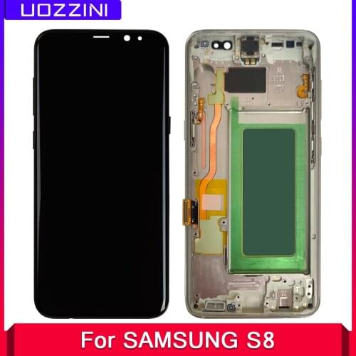 Super Quality For SAMSUNG Galaxy S8 G950 G950F G950U LCD Display With/No Frame Touch Screen Assembly Repair Parts 100% Tested