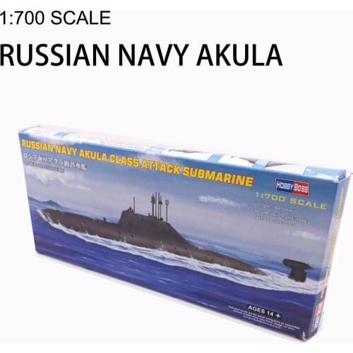 1:700 Russian Navy Akula Class Attack Submarine Military Assembly Ship Model 87005