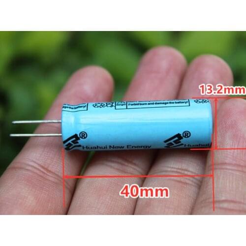 1PCS HMC1340 rechargeable lithium manganate battery fast charging capacity cylindrical high rate 3.7V350mA