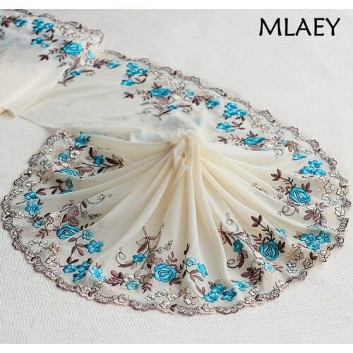 2 Yards Lace Trim Embroidered Flowers Lace Fabric 7.09 Inches Wide DIY Craft&Sewing Dress Clothing Accessories High Quality