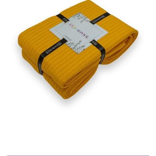 4 seasons 100 Cotton Pique Mesh Dark Yellow Double Personality