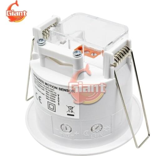 AC 240V Motion Sensor Switch Light Ceiling PIR IR Infrared Induction Motion Sensor Detector Controller for LED Light 360 Degree