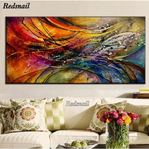 Diy Diamond Painting Full Diamond abstract colorful 3D Embroidery Cross Stitch Rhinestone 5d DIY Mosaic Colorful art decor EE390