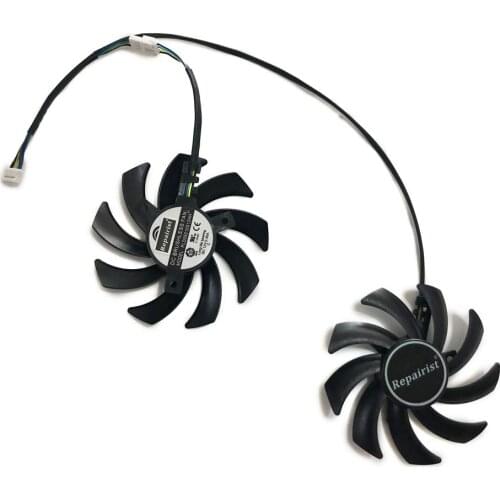 2Pcs/set PLD09210S12HH PNY GTX1080 GTX 1070Ti GPU Card Alternative Fan For PNY GTX1070Ti GTX 1080 1060 XLR8 Gaming OC Cooling