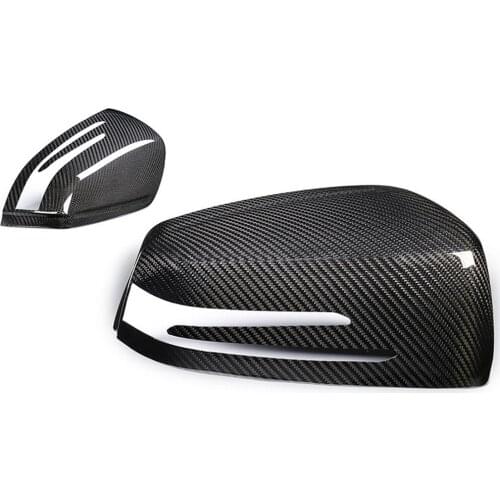 Suitable for Mercedes-Benz carbon fiber A B C E S class CLA CLS GLK GLA class W204 real carbon fiber rearview mirror shell cover