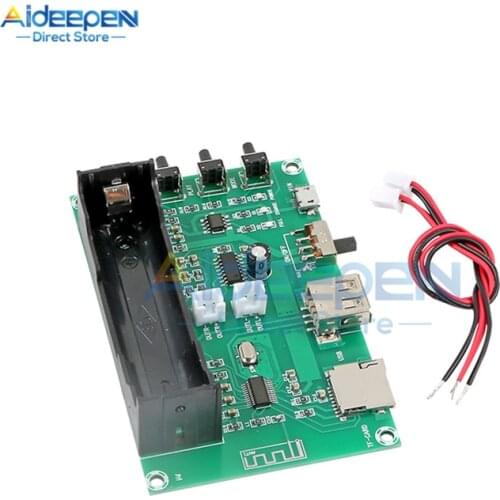 DC 5V XH-A150 Lithium Battery Bluetooth Digital Power Amplifier Board 5W+5W Mouth Power DIY Speaker Rechargeable For Android