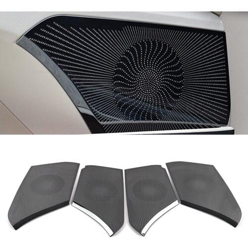 For Toyota Camry XV70 2017-2020 Stainless Car Door Panel Loudspeaker Pad Speaker Cover Trim Frame Sticker Moulding Accessories