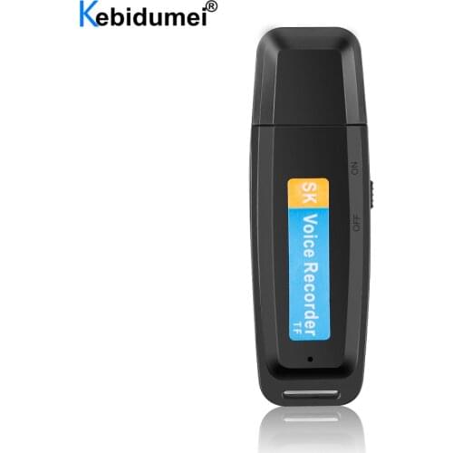U-Disk Mini Voice Recorder Pen Digital Dictaphone Audio Recorder Sound USB 2.0 Flash Drive for 1-32GB Micro SD TF Card
