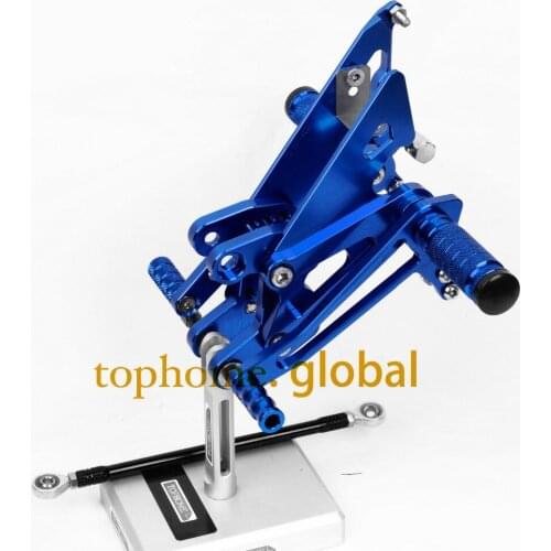 Motorcycle CNC Rearsets For HONDA NC30 RVF400 NC35 foot pegs Blue Colour Foot Pegs Rear Set