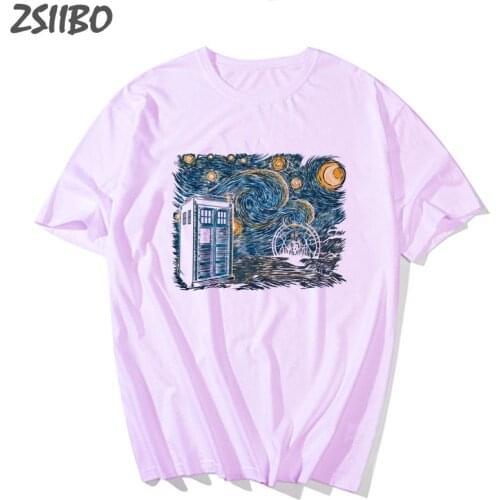 Harajuku Van Gogh Oil Paint Mens tshirt Summer Wave Funny Print Unisex Short Sleeved T-shirt Tops Wave T shirt Streetwear Tees