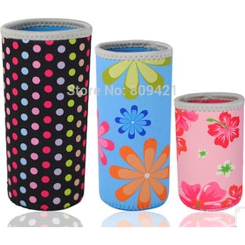WholeSale 100pcs/lot Thermal Insulation Kid Bottle Bag Neoprene cup sleeve cup 500ml/430ml/310ml Free Shipment