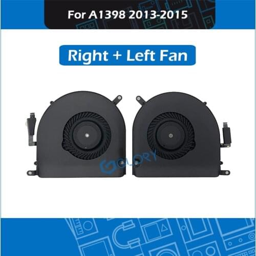 Original New Laptop A1398 CPU Cooling Fan for MacBook Pro Retina 15" A1398 Cooler Fan Left and Right Replacement 2013-2015 Year