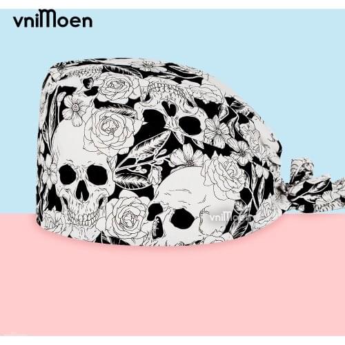 Wholesale the man medical hat nurse women hats Pet clinic work cap nursing cap Beauty salon Clean protection cap skull cap